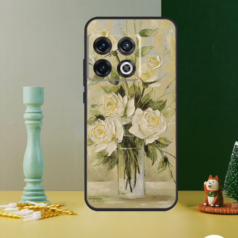 Oil Painting Flowers Case For OnePlus Nord CE 4 2 3 Lite N20 N30 9 10 Pro 8T 9RT 10T 10R 12R 13R 11 12 13 Cover