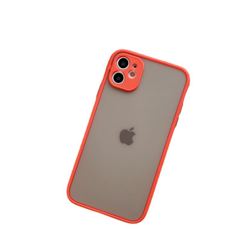 Applicable To Apple 15 16 Skin-feeling Eye Protection Contrast Color Shell IPhone 14 Semen Hole Phantom Camera Full-inclusive Mobile Phone Case