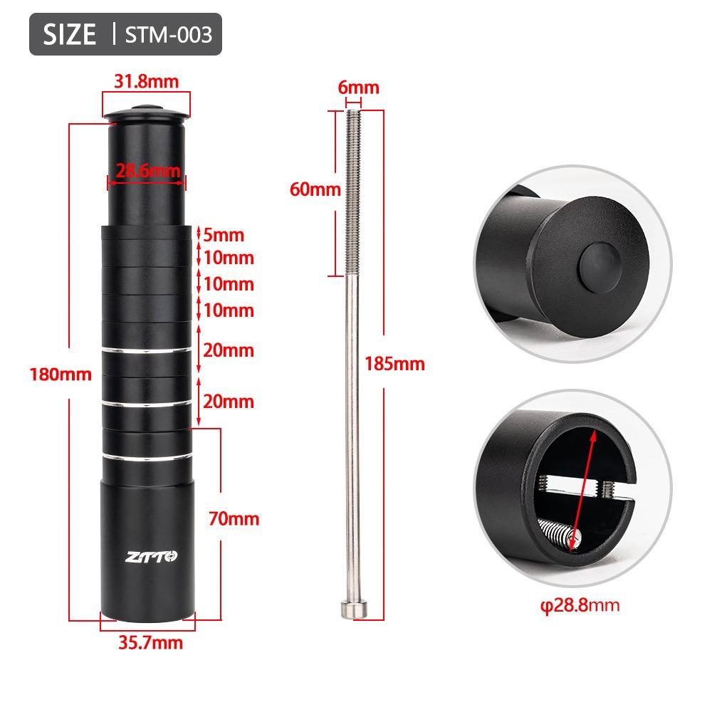 115/150/180/210mm Bike Fork Stem Riser Extender Mountain Bike Handlebar Raiser  MTB Bike
