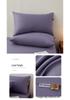 A-class Pure Cotton Solid Color Pillowcase Pair 48x74cm - Skin-Friendly for Home & Hotel Use