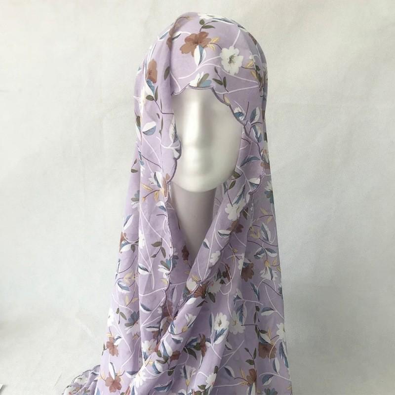Fashion Floral Embroidered Chiffon Scarf For Women With Sun Protection And Warmth