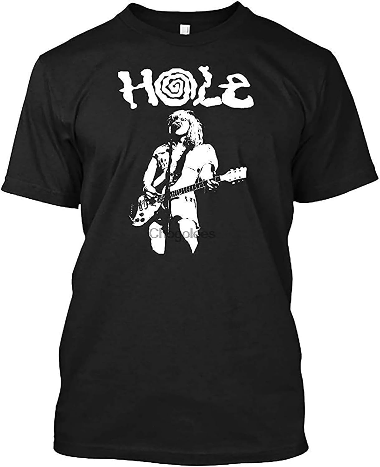 Courtney Love Hole Pretty On The Inside Cotton Soft T Shirts for Men XXL чёрный