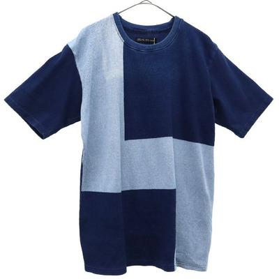 TETE HOMME ongebruikt Korte mouw wisselend trainingsshirt L Marineblauw systeem zweet Heren Gebruikt