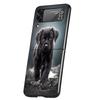 Labrador Retriever Dog Case Phone Cover for Samsung Galaxy Z Flip 6 5 4 3 5G ZFlip6 ZFlip5 ZFlip4 ZFlip3 Black Hard Trend Fundas