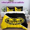 Mjällby AIF football Pattern Bedding,Quilt Set Quilt Cover Pillowcase Home Birthday Gift (1*duvet cover+2*pillowcase,without core)