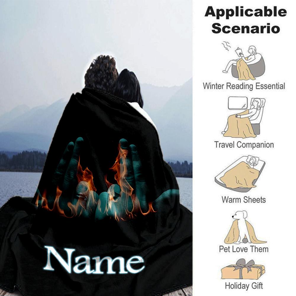 Customiz Name Personality Jul rapper Blanket Soft &Warm Sofa Office Bed Travel Lunch Break Blanket, Gift Suitable All Seasons