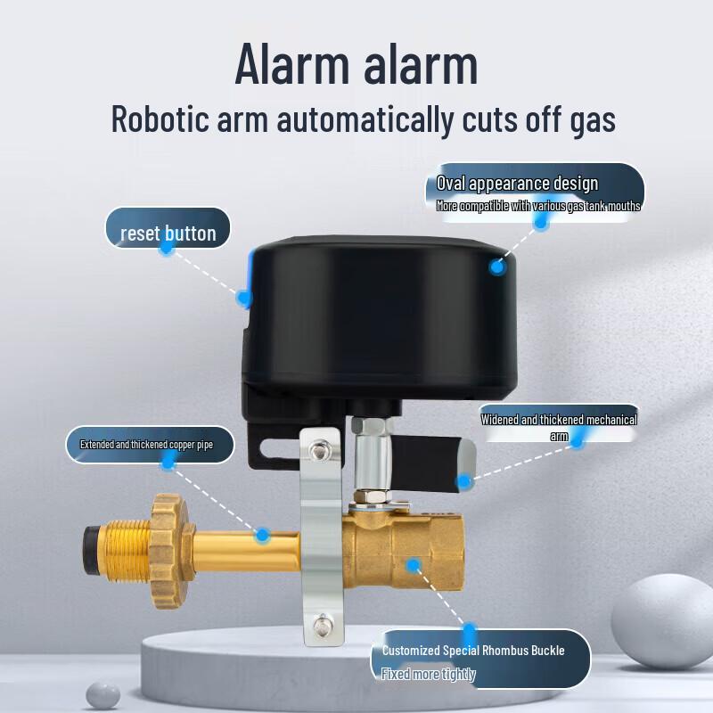 LFang JY-LF-G55 Flüssiggas-Leckgasalarm mit automatischem Absperrventil