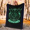 Viking Runes & Tree of Life Flannel Blanket Soft All-Season Throw, Design for Camping, Car Travel, Hiking Sofa, Bed, Office Perfect Gift for Parties