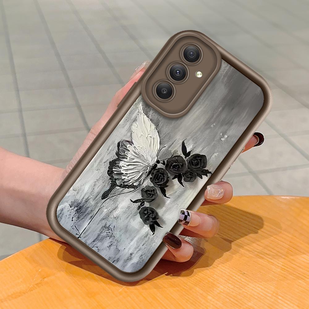 Soft Silicone Square Ladders Cartoon Pattern Full Cover Camera Protection Shockproof Case for Huawei Honor Xiaomi Redmi Samsung