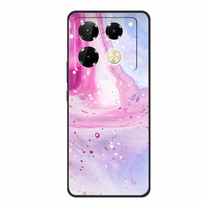 For Infinix Note 40 Pro 5G Case TPU Soft Silicone Cover Phone Cases for Infinix Note 40 40pro 4G Flowers Lovely Coque Fundas
