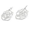 Les Trésors De Lily [I3614] - Silver 'Rosa Romantica' Silver Earrings (rhodium-plated) - 18x17 Mm