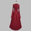 European & American Gothic Medieval Square Neck Bell Sleeve Plus Size Dress