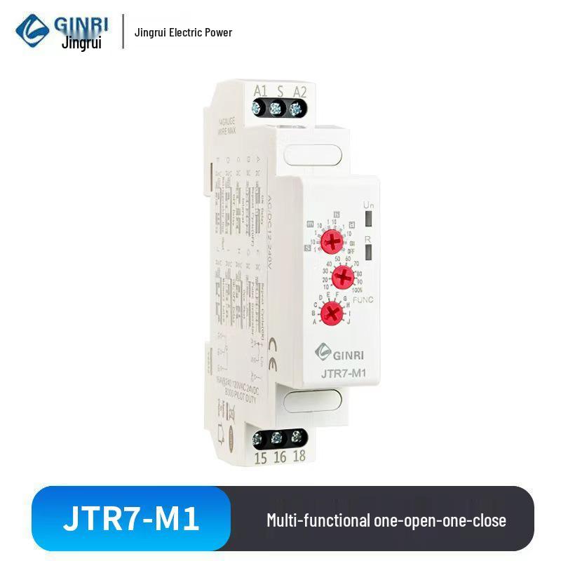 JTR7-M1 Multifunktions-Zeitrelais: 12-240V AC/DC Stromauslöser, Verzögerter Ein/Aus-Controller