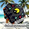 Custom Name Personalized PAC Print Umbrella, Auto Open Close, 8‑Rib Sturdy Frame, Commute Camping Hiking Use, Birthday Gift