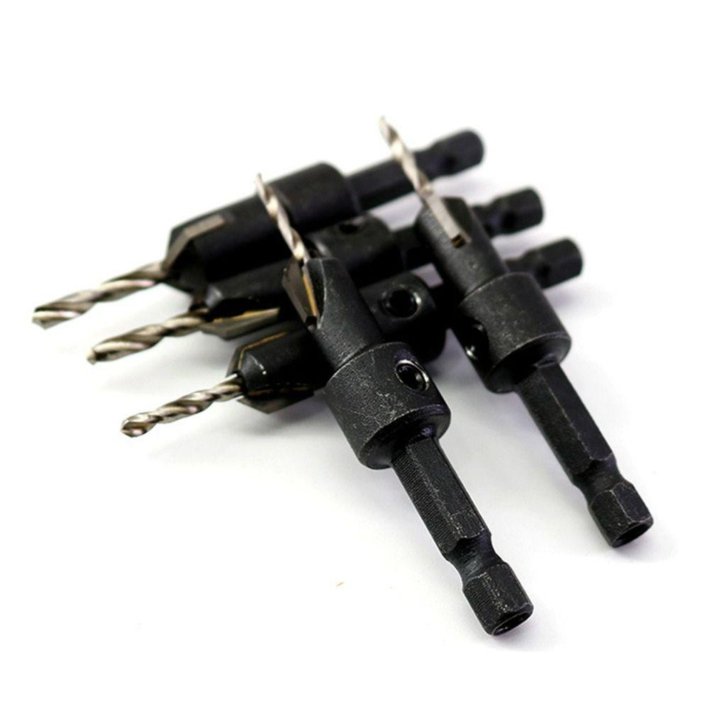 Adjustable Countersink Drill Bit Pointed Head Hex Shank Drill Durable Woodworking Drill Bit  Wood
