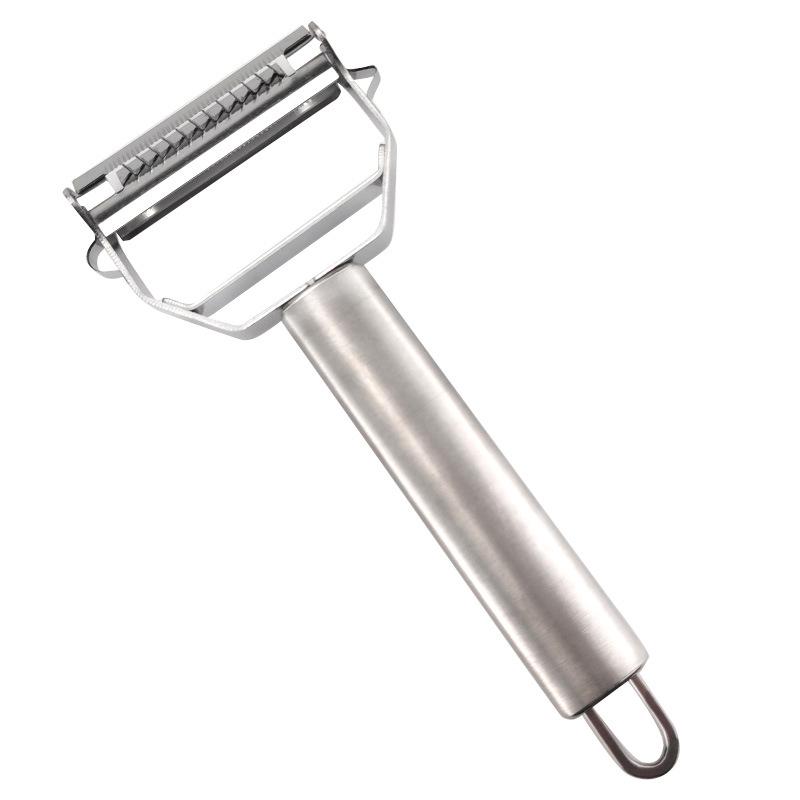 Stainless Steel Dual-Head Grater & Multifunctional Fruit/Vegetable Peeler
