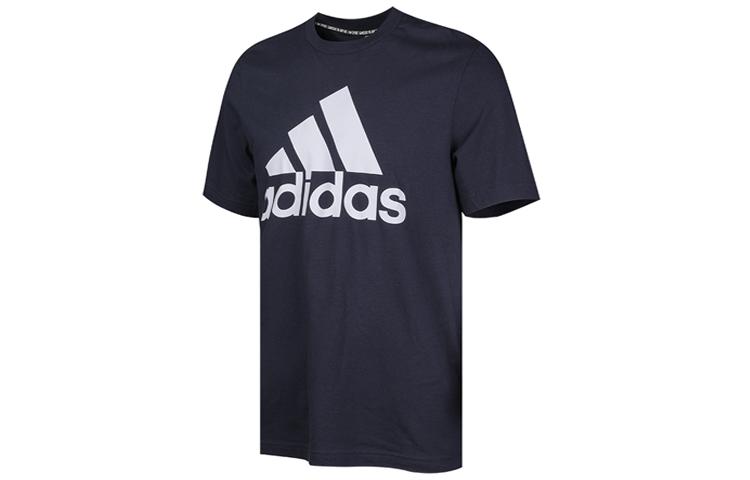 Adidas T Shirts Men s Navy Blue Crew Neck Moderate Straight Fit DT9932 M