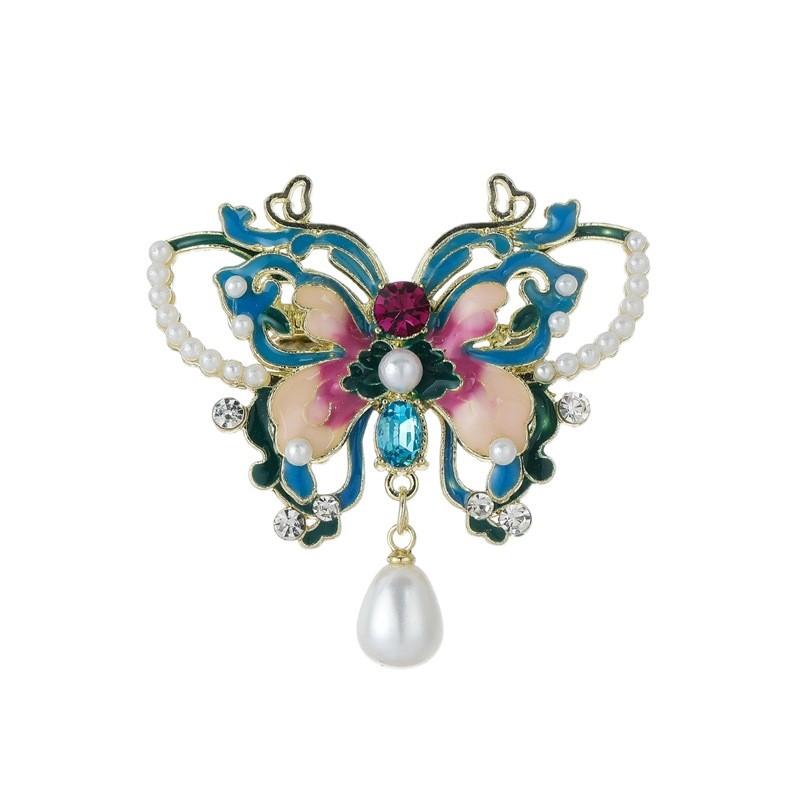 Butterfly Temperament Women's High-end Luxury and High-end Temperament Animal Accessories Brooch