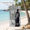 Billie eilish Custom Name Printed Beach Towel Personalized Soft Towel For Swimming Beach Travel