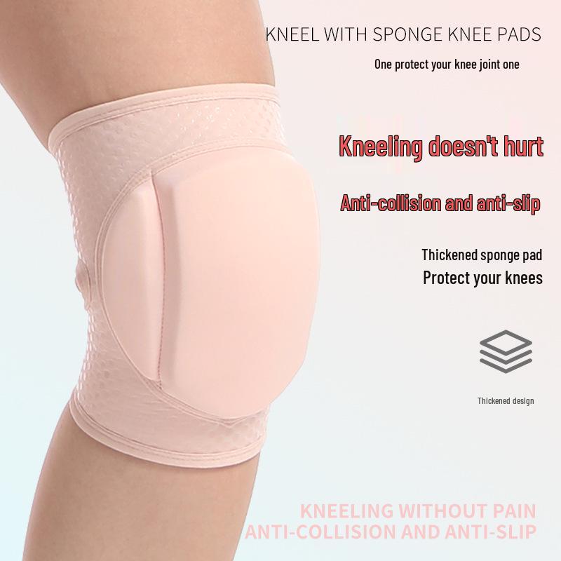 Professional Ladies' Thickened Knee Pads for Pole Dance, Yoga, and Sports - Anti-Collision Design