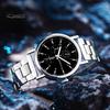 Sophisticated Men Timepiece Quart Watch Round Dial Adjustable Strap No Delay Timeless Accessory Time-checking High Accuracy Exquisite Business Formal