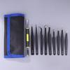 9Pcs Stainless Steel Anti Static Tweezers Set Precision Electronic Repair Tools For Maintenance Precision Tips