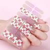 16tips DIY Baking-Free Nail Stickers Spring Flowers Adhesive Nail Strips Patch Slider Full Cover Nail Decoration Decal