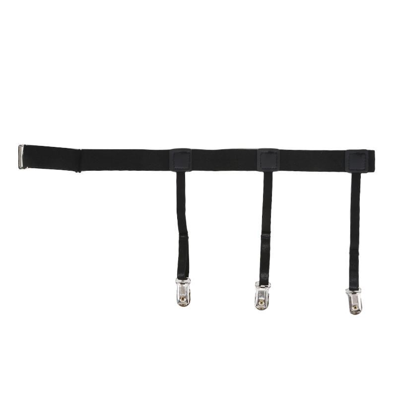 

Противоскользящие подвязки для мужских и женских рубашек с фиксирующими зажимами против складок и скольжения, эластичные кольца для ног высокой эластичности one size fits all чёрный