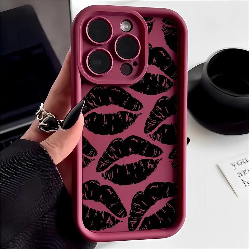 Sexy Lip Cute Cat Case For Realme 12 11 Pro Plus C63 C65 C67 C55 C53 C35 C11 C15 Cover Soft Silicone Funda