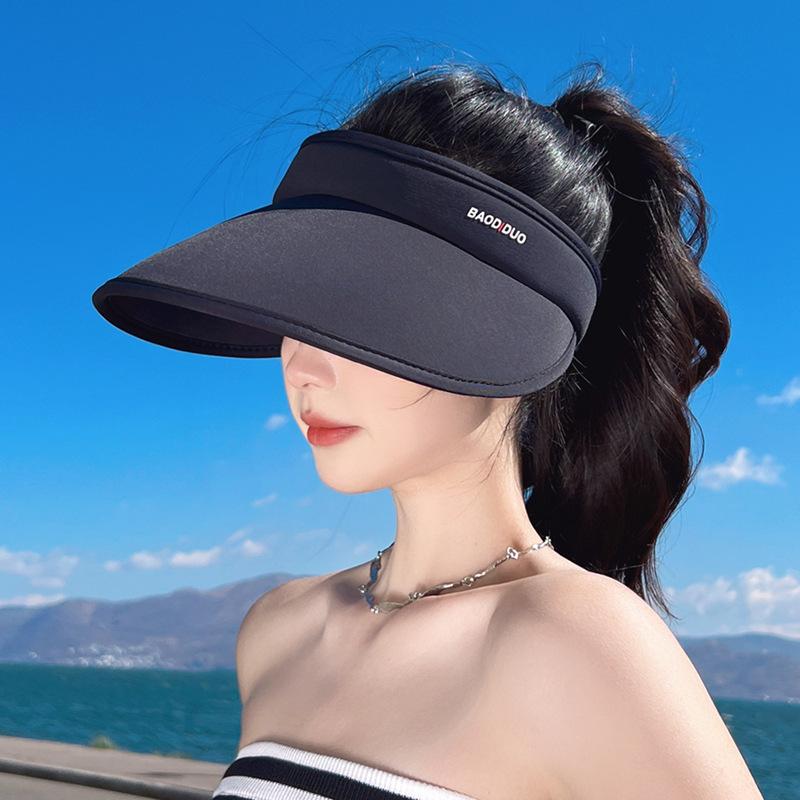 8229 Summer UV Protection Sunshade Empty Top Hat Simple Versatile Sunscreen Hat Outdoor Sports Foldable Hat Children
