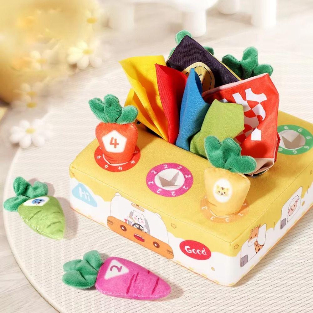 Tear-resistant Radishes Montessori Toy Pulling Carrots Stuffed Toys  Parent-child Game