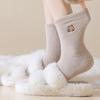 1Pair Thick Capybara Socks Soft Floor Sleep Socks Fashion Winter Socks  for Woman Girls