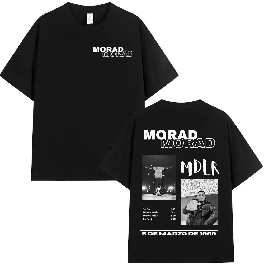 Rapper Morad MDLR Tour Album T Shirt Unisexs Unisex High Quality Cotton Tee Shirt Fashion Hip Hop Short Sleeve Tshirts Streetwear
