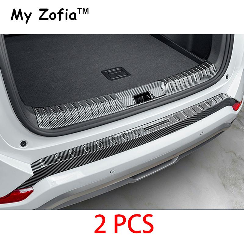 For BYD Seal U Sealion 6 Song Plus 2024 2025 Car Styling Trunk ABS Carbon Fiber Threshold Strip Tailgate Anti Kick Accessories