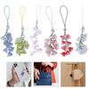 Handmade Phone Lanyard Fashionable Keychain Lilys of the Valley Flower Phone Chain Flower Phone Charm for Everyday Use