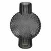 Shell Vase Gray Glass 32cm