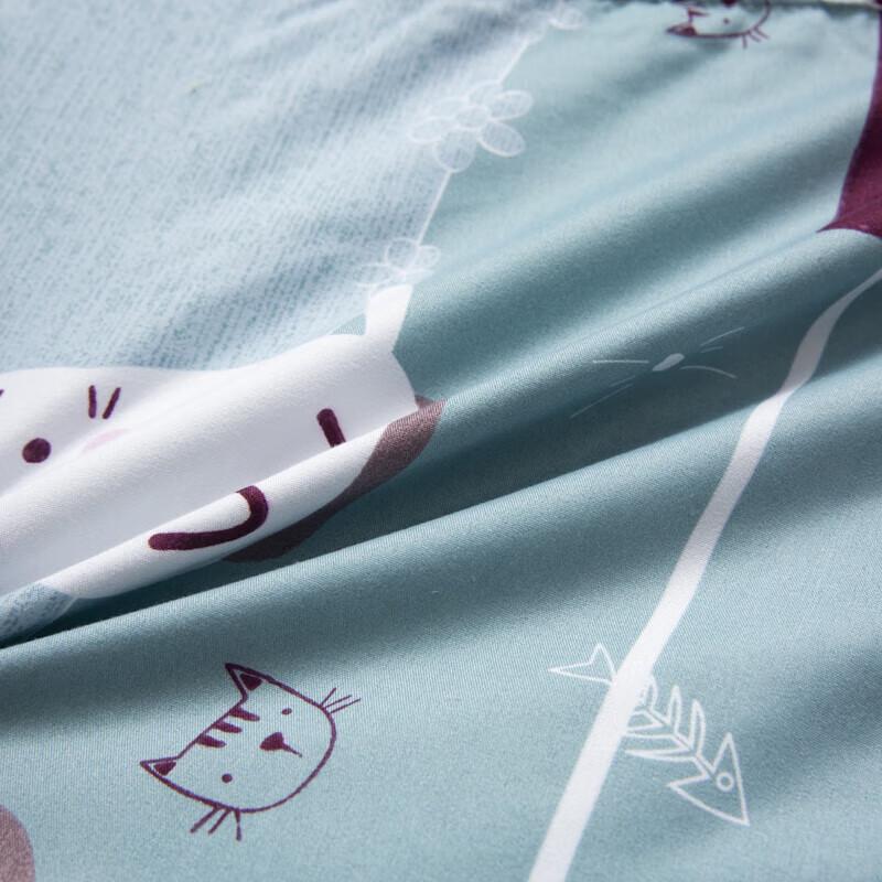 Faunen FN-R723 Cat Print Decorative Pillow Quilt