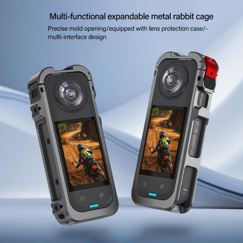 Durability Aluminum Camera Cage Quick Release Metal Frame For X5 Camera Enhances Protections And MultiFunctionality