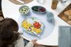 Staub Ceramic Baby Kids Tableware Set in Blue and Mug Japanese STAUB Ceramic Baby Kids Tableware "4-Piece & Hippopotamus" - Children's Plate, Bowl,