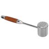 304 Edelstahl Fleischklopfer Hammer Doppelseitiges Fleischzartmacher-Werkzeug mit Holzgriff