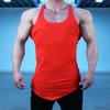 Men's Deep Cut Fitness Tank Top - Solid Color Summer Training Base Layer