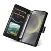 For Samsung Galaxy S25/S24 Case Wallet Rhombus Leather Phone Cover with Shoulder Strap,Wrist Strap