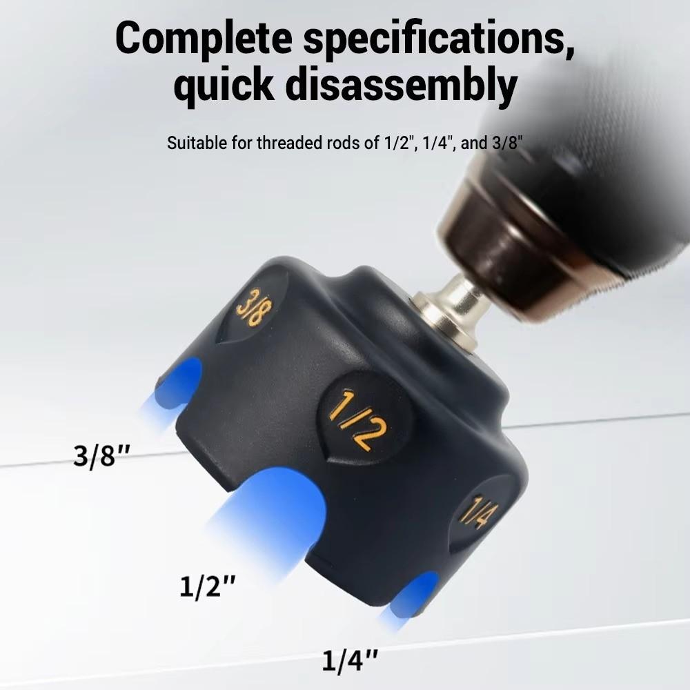 3/8 1/4 1/2 Nut Drill Bit Socket Quick Release Nut Remover Nut Zipper Drill Attachment Hand Tools