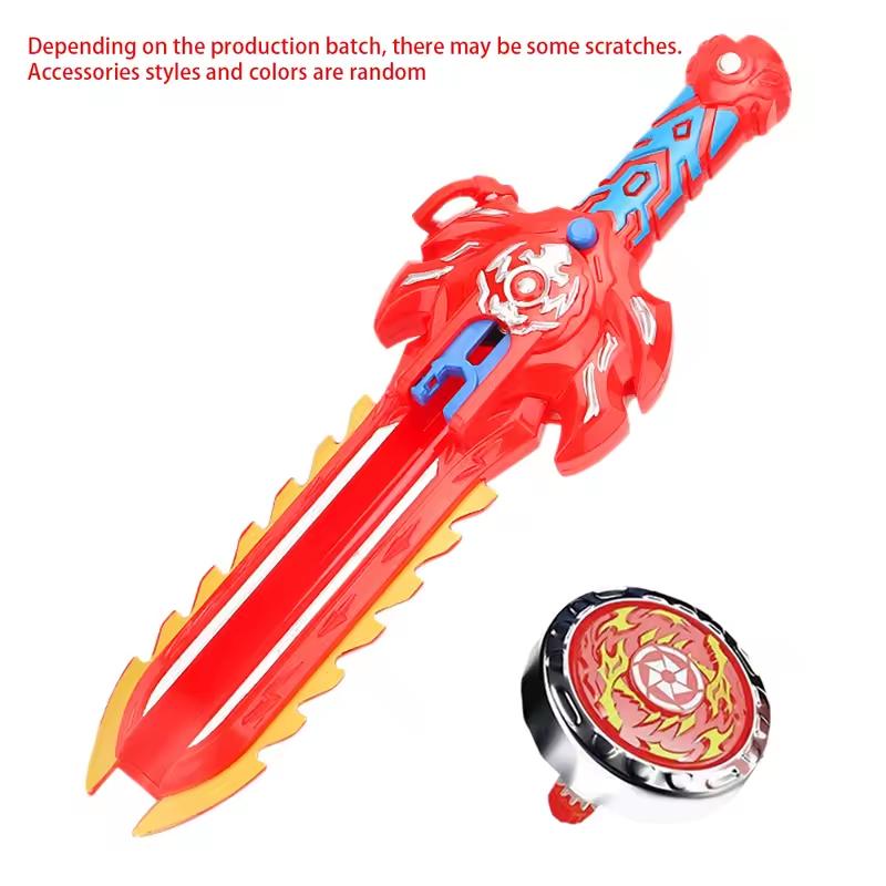 New Kid Spinning Sword Launcher Gyro Toy Multiplayer Interactive Game Color Luminous Spinning Toys For Children's Birthday Gifts