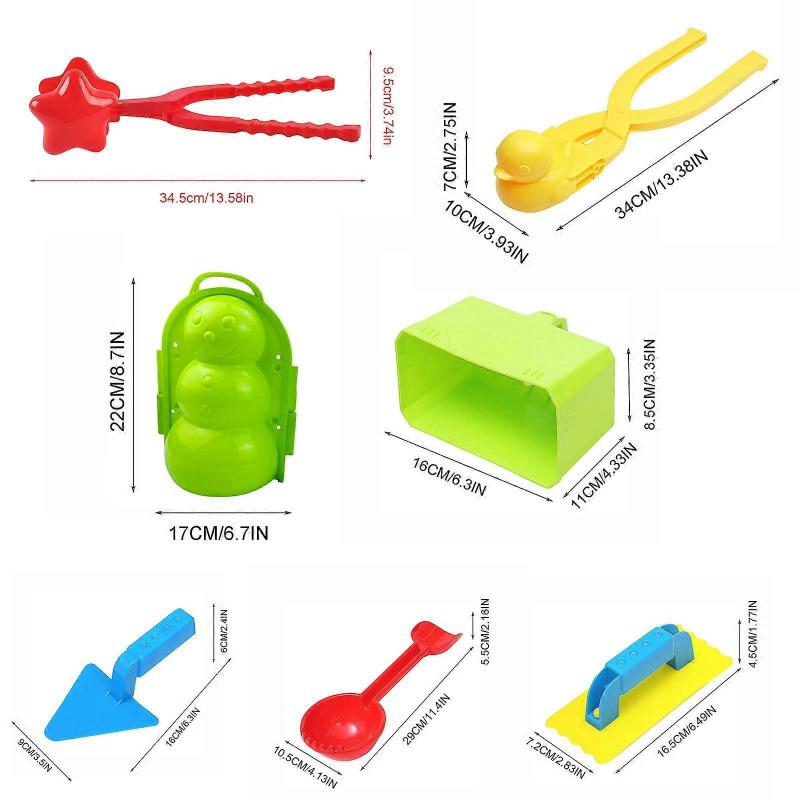 Camping Accessories Snow Snowball Maker Clip Maker Shaped Snow Sand Tool Winter Snow Toys Kit
