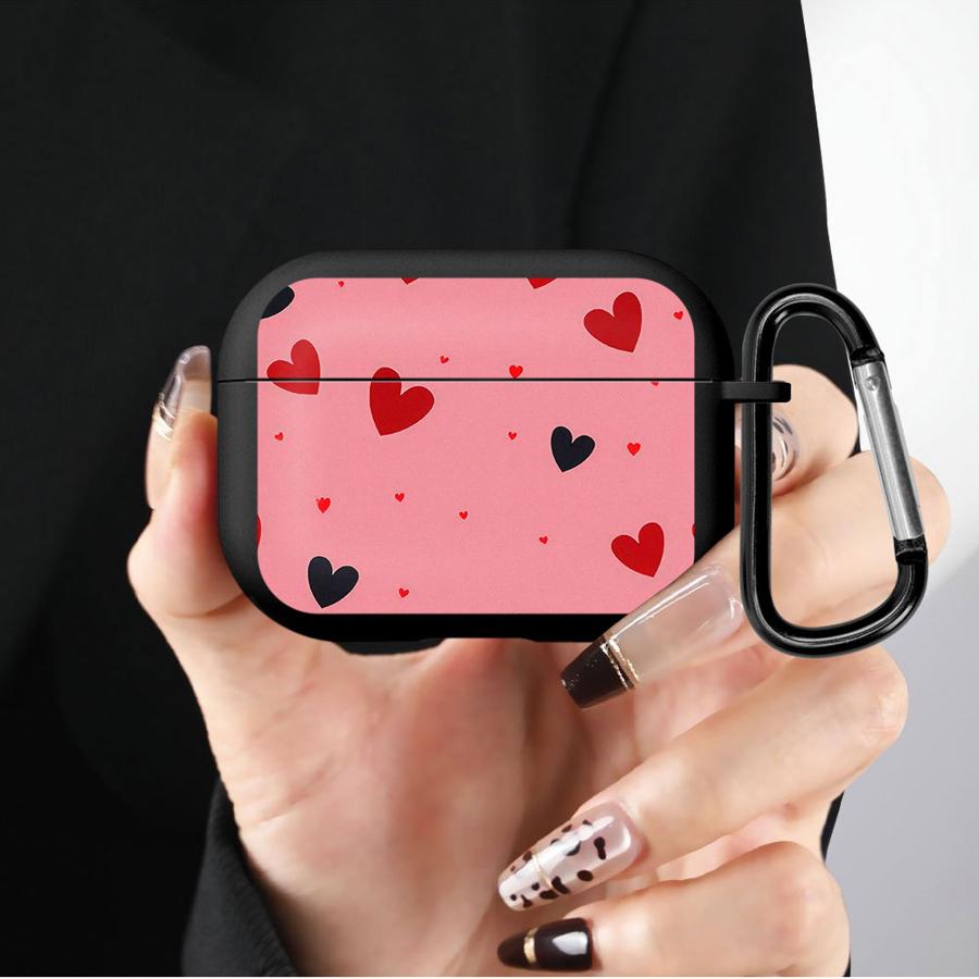 Retro Liebe Rot Schwarz Hülle Für Airpods 2 3 4 Pro2 Pro3 Pro 1 Weiche Kopfhörerhüllen Abdeckung