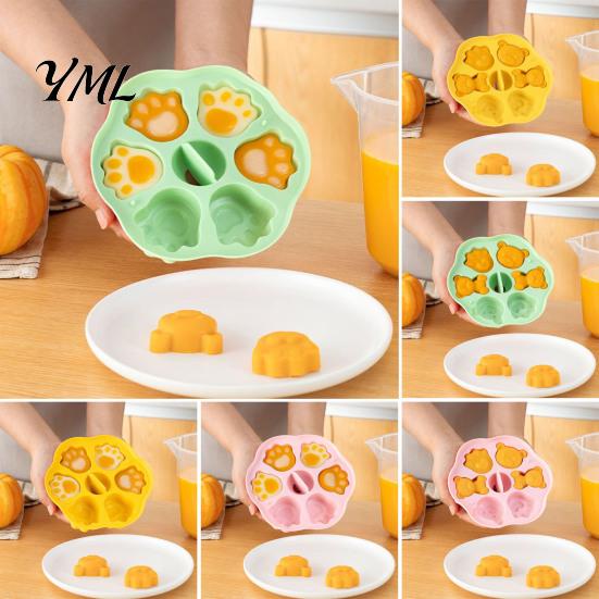 Nonstick Cake Decorating Tools Silicone Bear Mold, Steamer Safe Food Baking Pan for Kids, Bakery Equipment Home Non Stick Reusable Heatproof