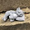 Lightweight Resin Kitten Loss Memorial Figurine Kitten Statues For Outdoor Garden Emotional Remembrance Decoration