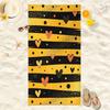 Pink Beach Towel Sexy Pop Art Stripe Quick Dry Bath Towel Soft Microfiber Pool Towel for Women