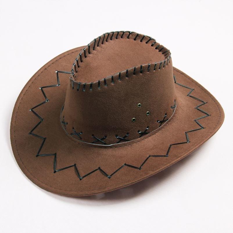 Summer Knight Cowboy Hat New Women's Big Edge Breathable Beach Hat Shading Leisure Sun Protection Travel Grassland Horseback Riding